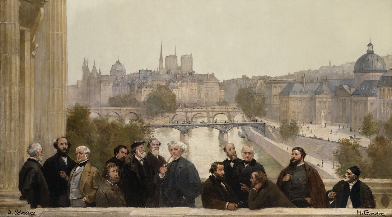 Az évszázad panorámája: Dupré, Rousseau, Isabey, Millet, Couture, Daubigny, Diaz, Corot, Troyon, Fromentin, Barye, Decamp, Courbet, Robert-Fleury... alkotó: Henri Gervex