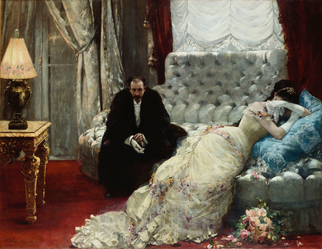 Visszatérés a bálból, 1879 alkotó: Henri Gervex
