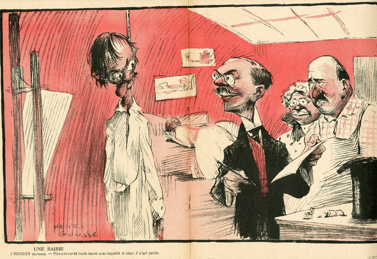 A vajtányér, 175. szám, szatirikus színben alkotó: Henri Gousse