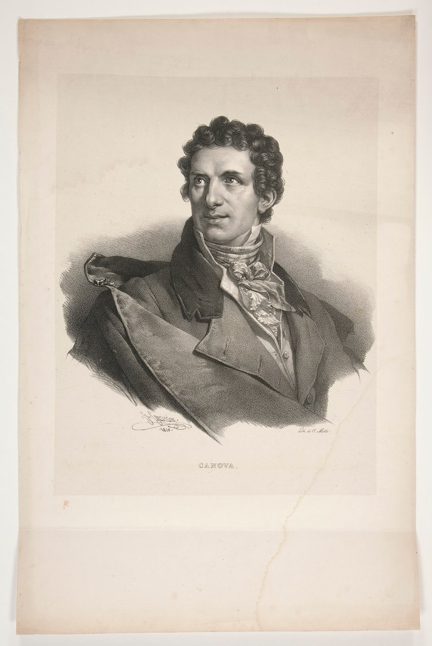 Antonio Canova portréja alkotó: Henri Grevedon
