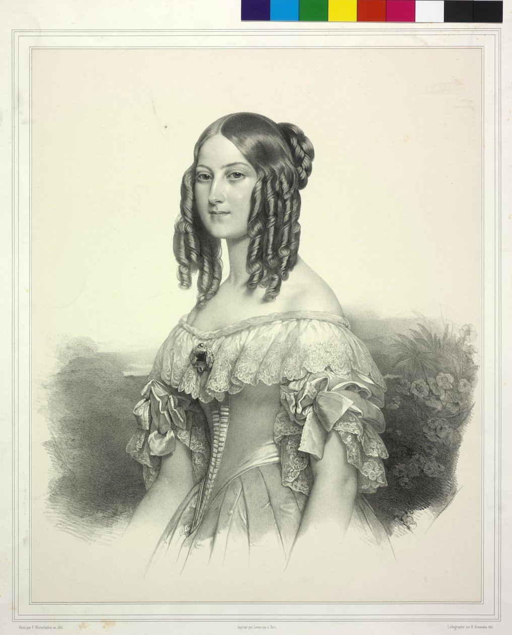 Viktória szász-coburg-gothai hercegnő alkotó: Henri Grevedon