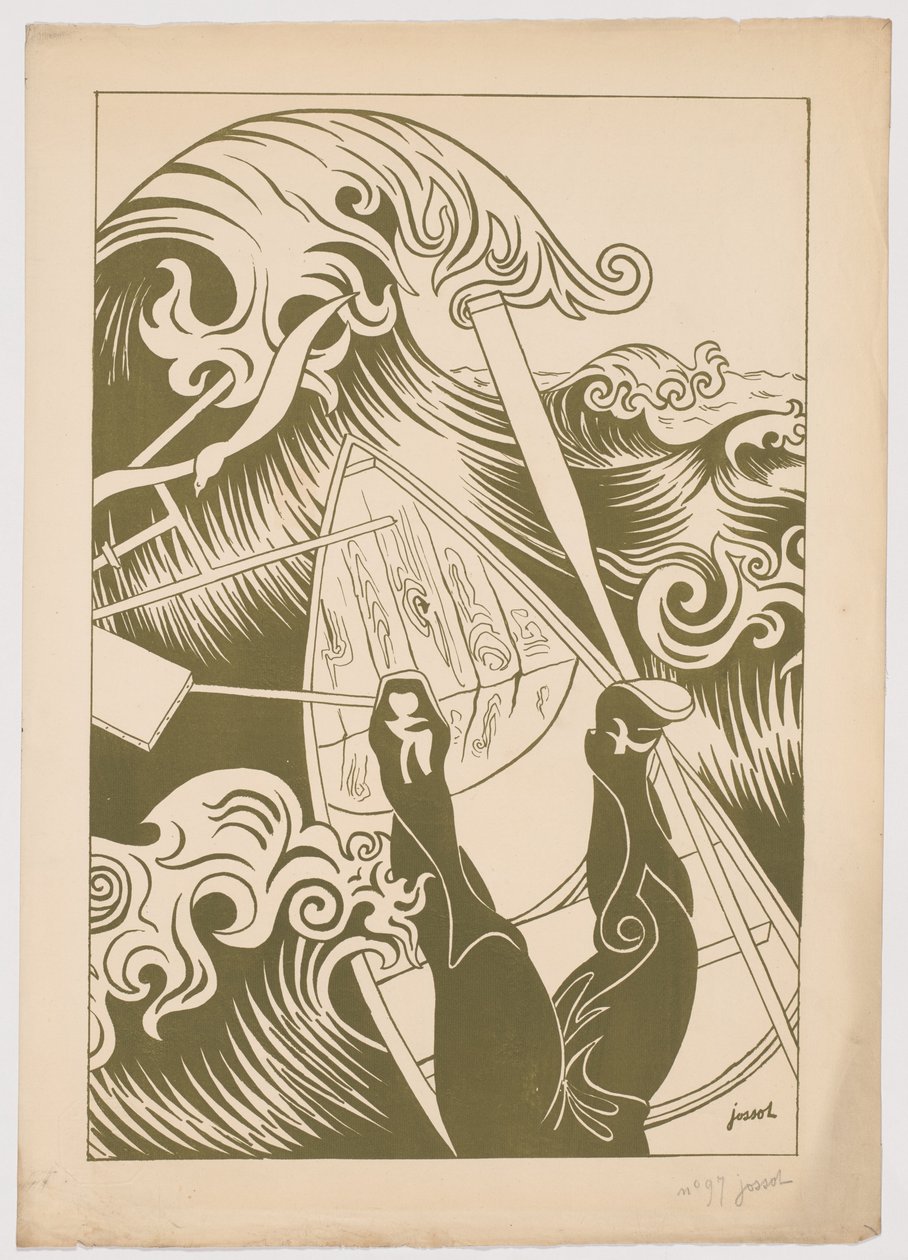 A hullám (La Vague) alkotó: Henri Gustave Jossot