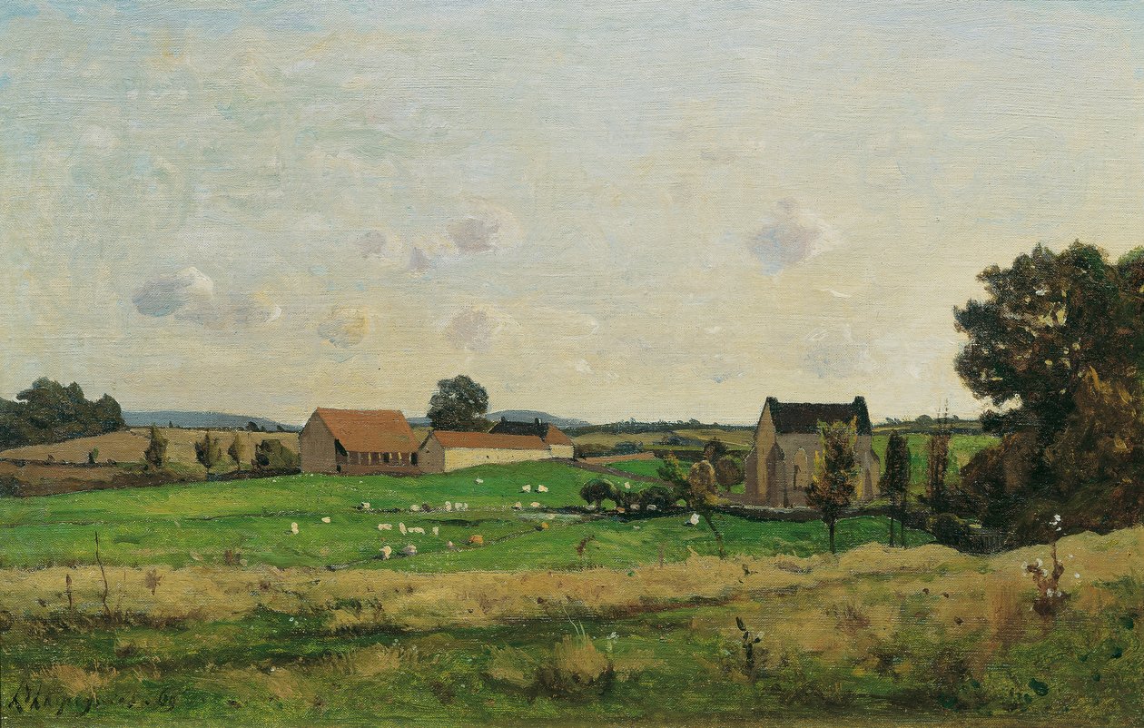 Saulce birtok (Dept. Gonne) alkotó: Henri Joseph Harpignies