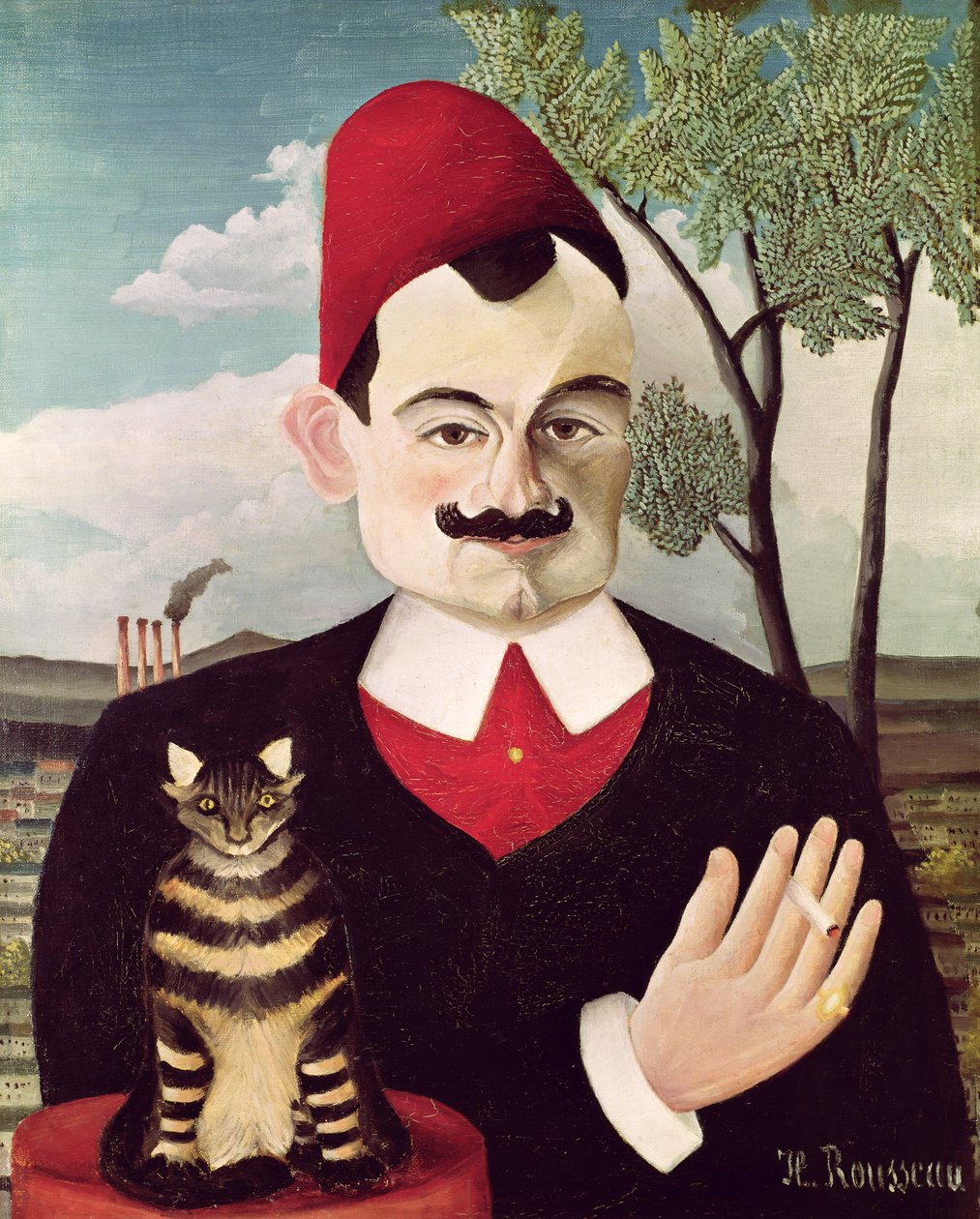 Pierre Loti (1850-1923) portréja 1891 körül (olaj, vászon) alkotó: Henri J.F. Rousseau