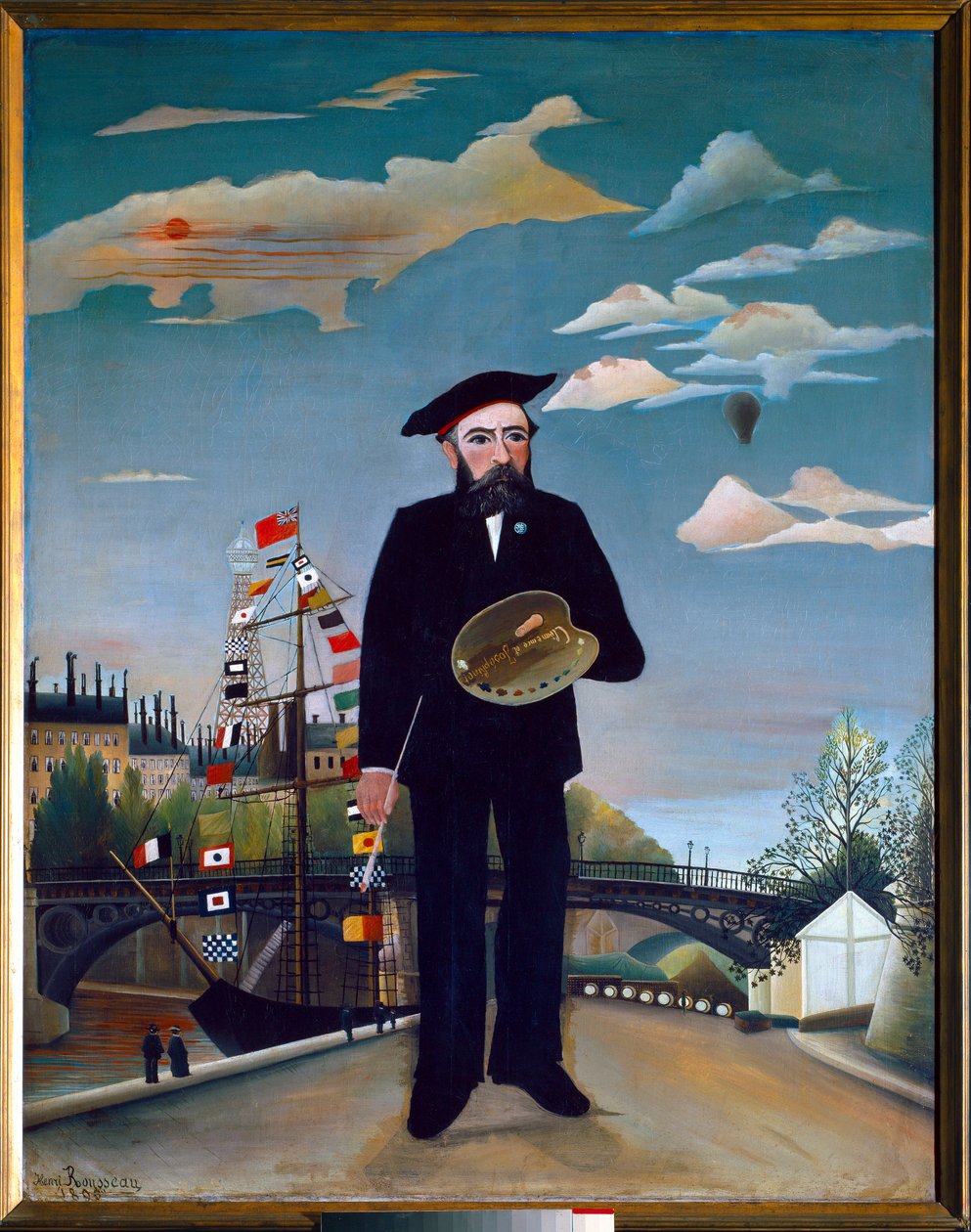 Önarckép, Ile Saint Louisból alkotó: Henri J.F. (1844 1910) Rousseau