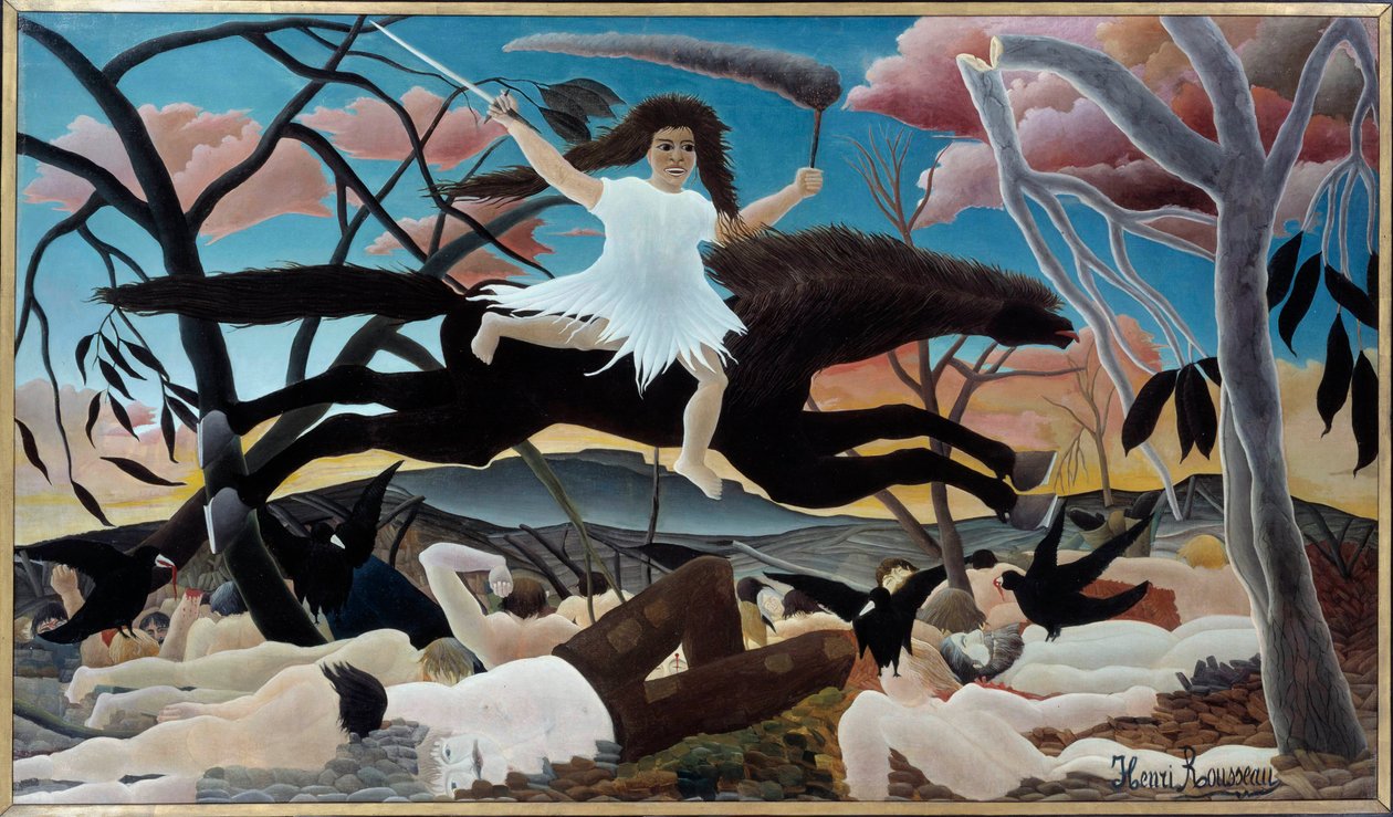 Háború vagy a viszály terpesz Henri Le Douanier Rousseau festménye (1844-1910) 1894 V. 1,14 x 1,95 m Párizs, Musée d