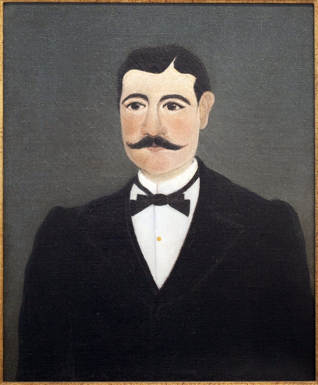 Frumence Biche egyszerű ruhás portréja (marechal des logis). Henri Rousseau (1844-1910) festménye, a Vám, olaj, vászon, 19. század vége-XX. század eleje, francia művészet, Musee International d