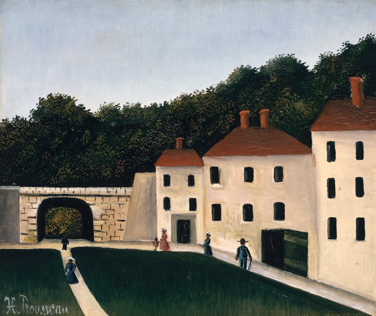 Sétálók a parkban alkotó: Henri J.F. Rousseau
