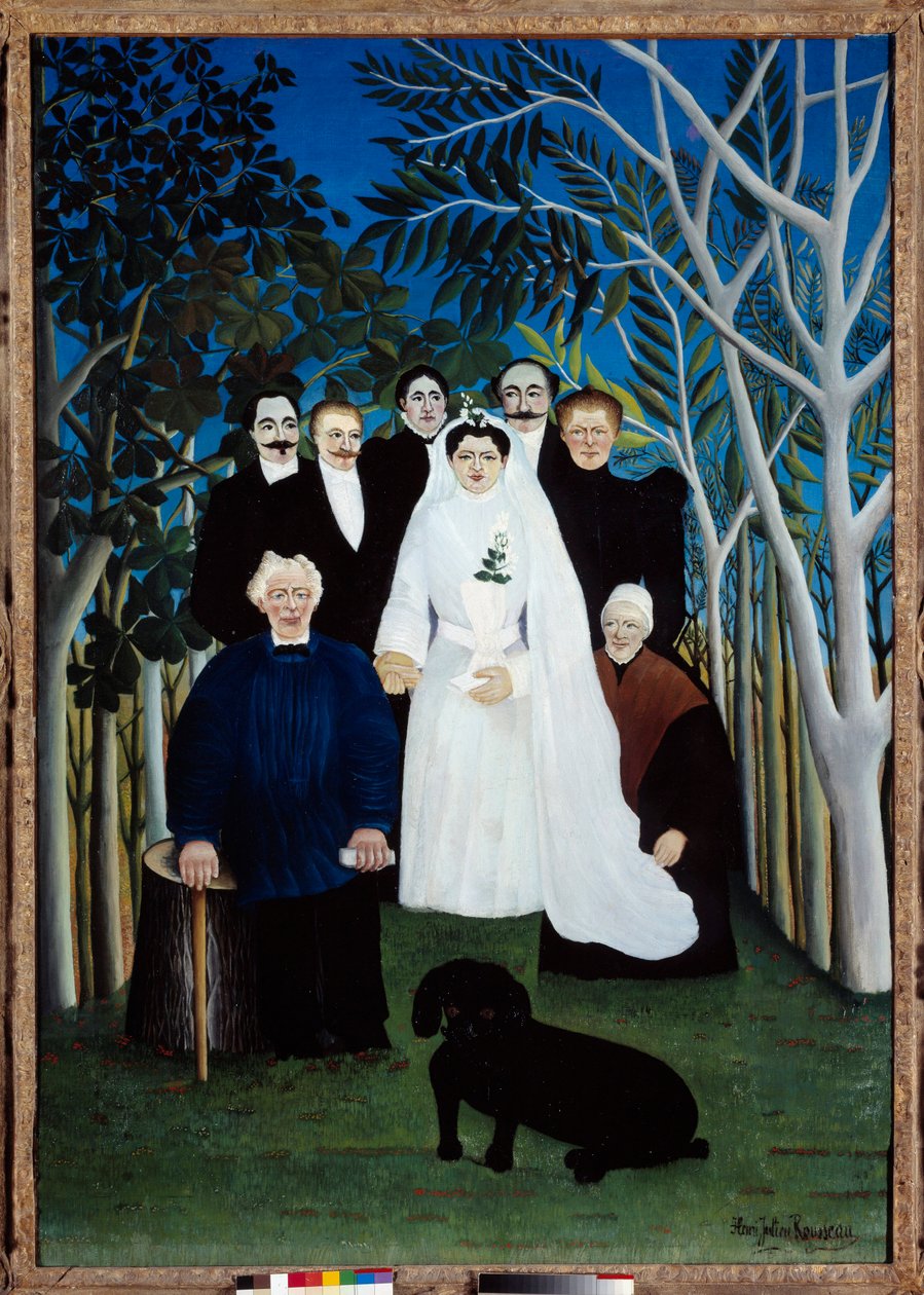 Az esküvő 1905 körül. Henri Rousseau dit Le Douanier (1844-1910) festménye alkotó: Henri J.F. Rousseau