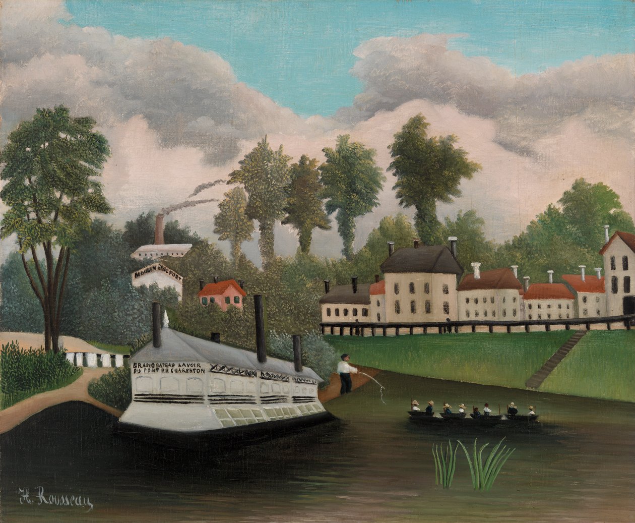 A Pont de Charenton nagy csónakmosója, 1895 alkotó: Henri J.F. 1844 1910 Rousseau