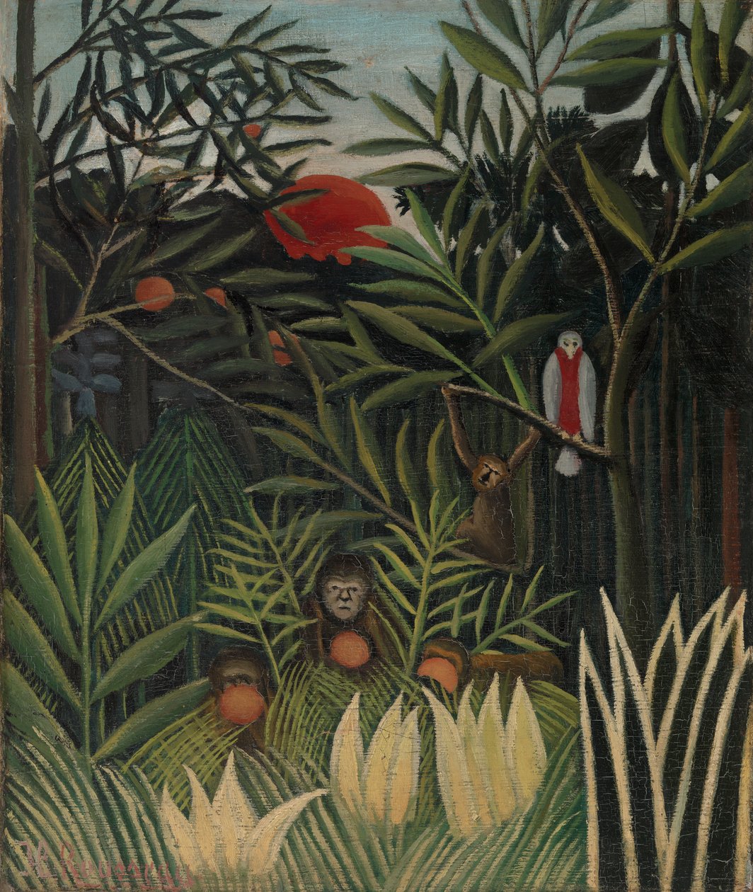 Táj majmokkal alkotó: Henri J.F. 1844 1910 Rousseau