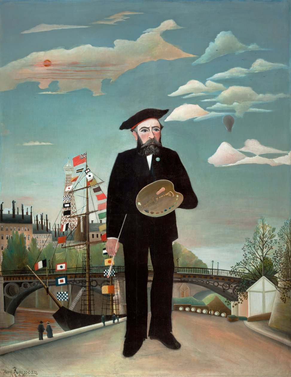 Jómagam: Portré-Tájkép, 1890 alkotó: Henri J.F. 1844 1910 Rousseau