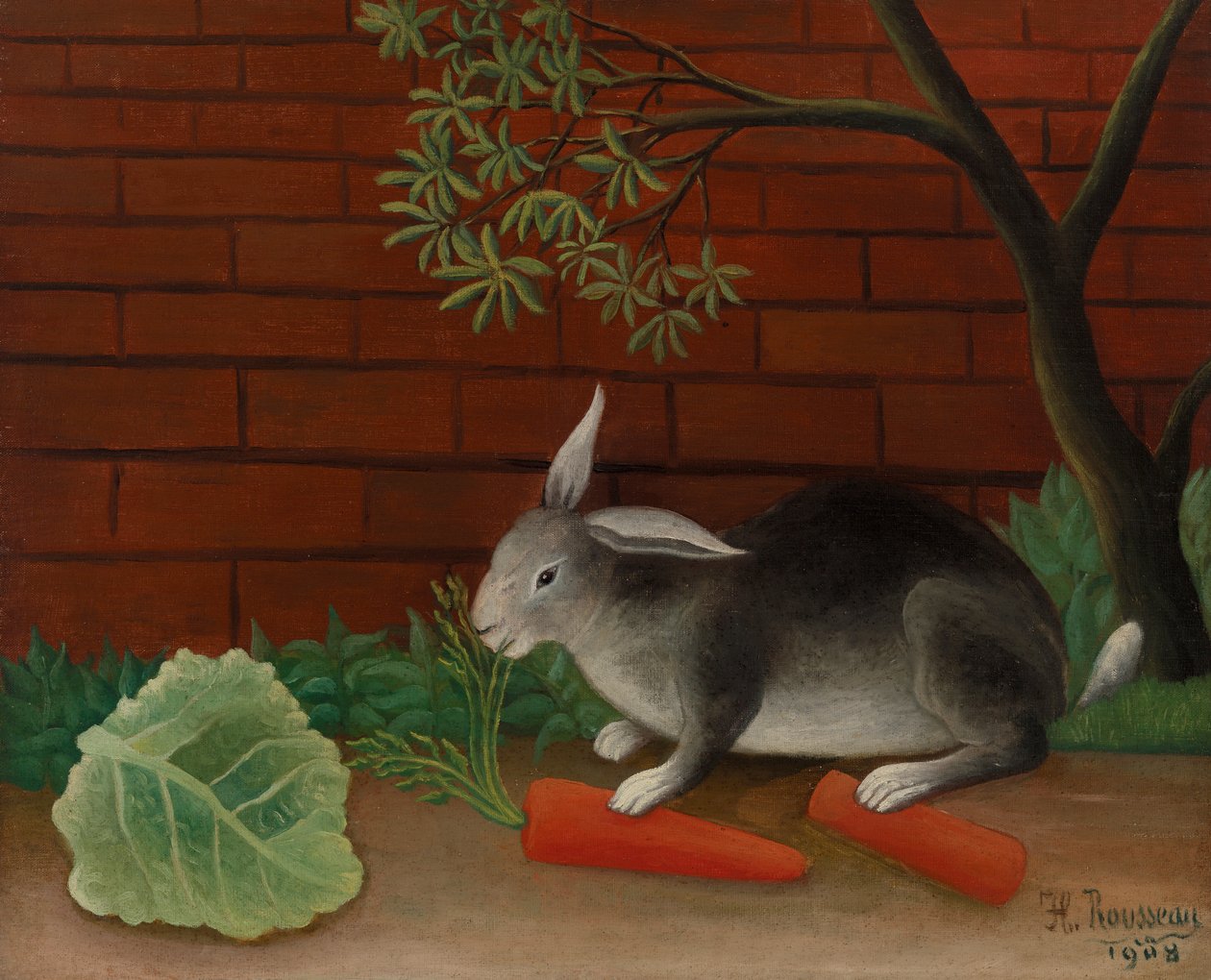 Nyúl, 1908 alkotó: Henri J.F. 1844 1910 Rousseau