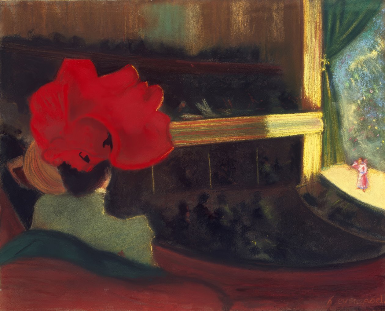 H.Evenepoel, The Folies Bergere / Pastel alkotó: Henri Jacques Edouard Evenepoel