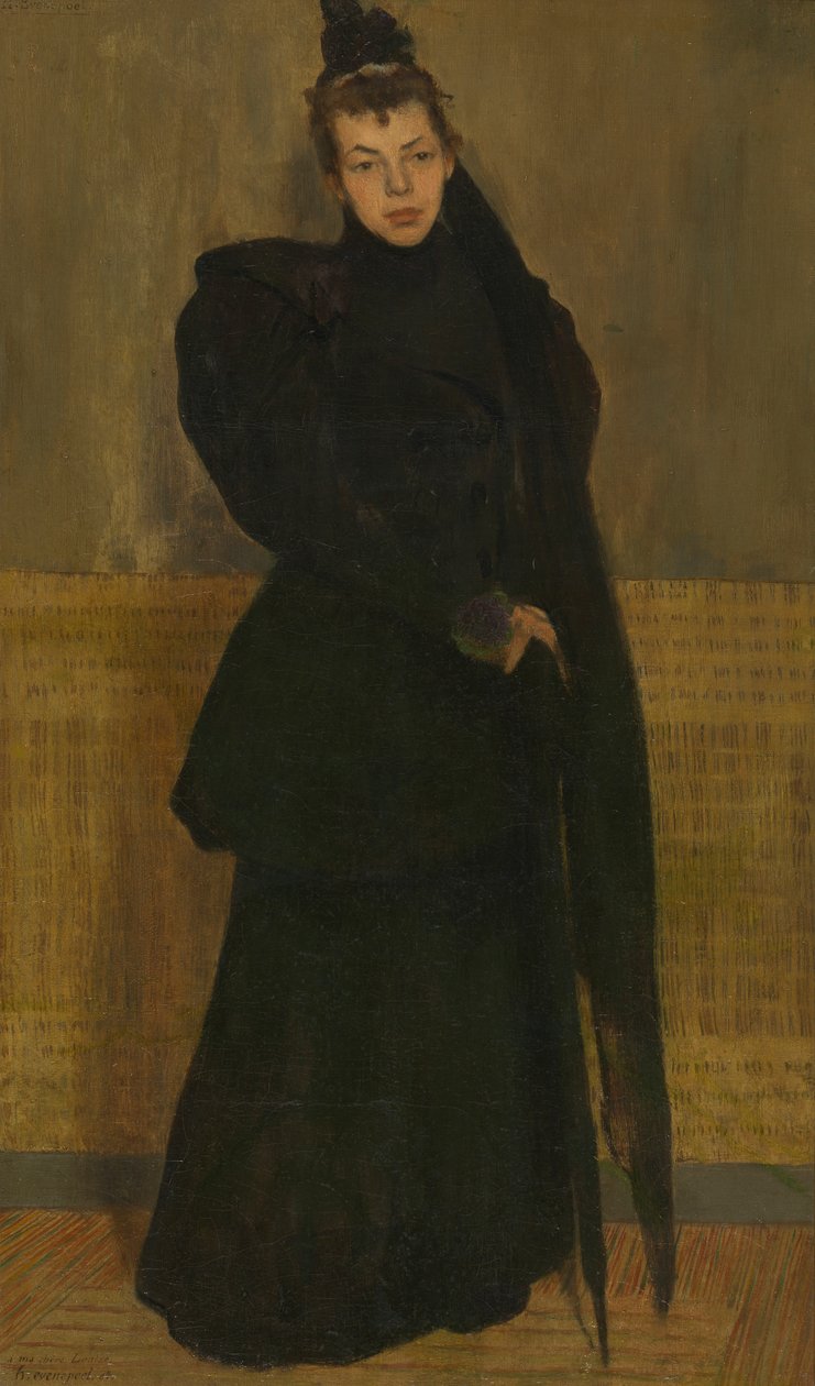 Louise a gyászban alkotó: Henri Jacques Edouard Evenepoel