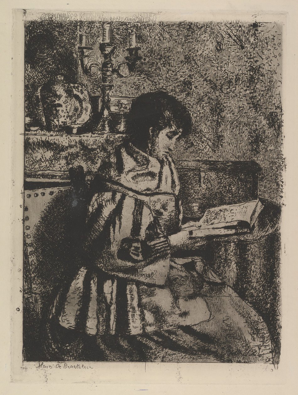 Az Olvasó, kb. 1870. alkotó: Henri Jean Augustin de Braekeleer
