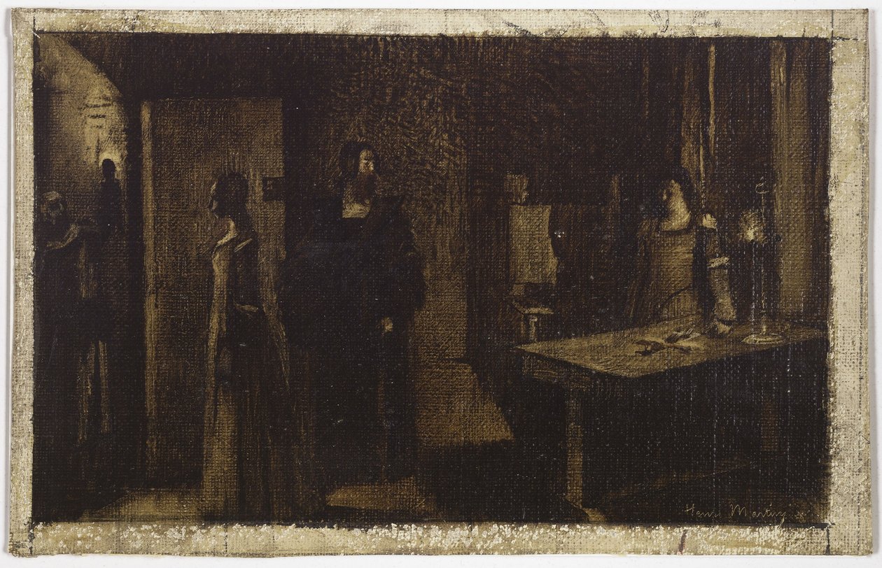A feszület, 1887 körül (olaj, vászon) alkotó: Henri Jean Guillaume Martin