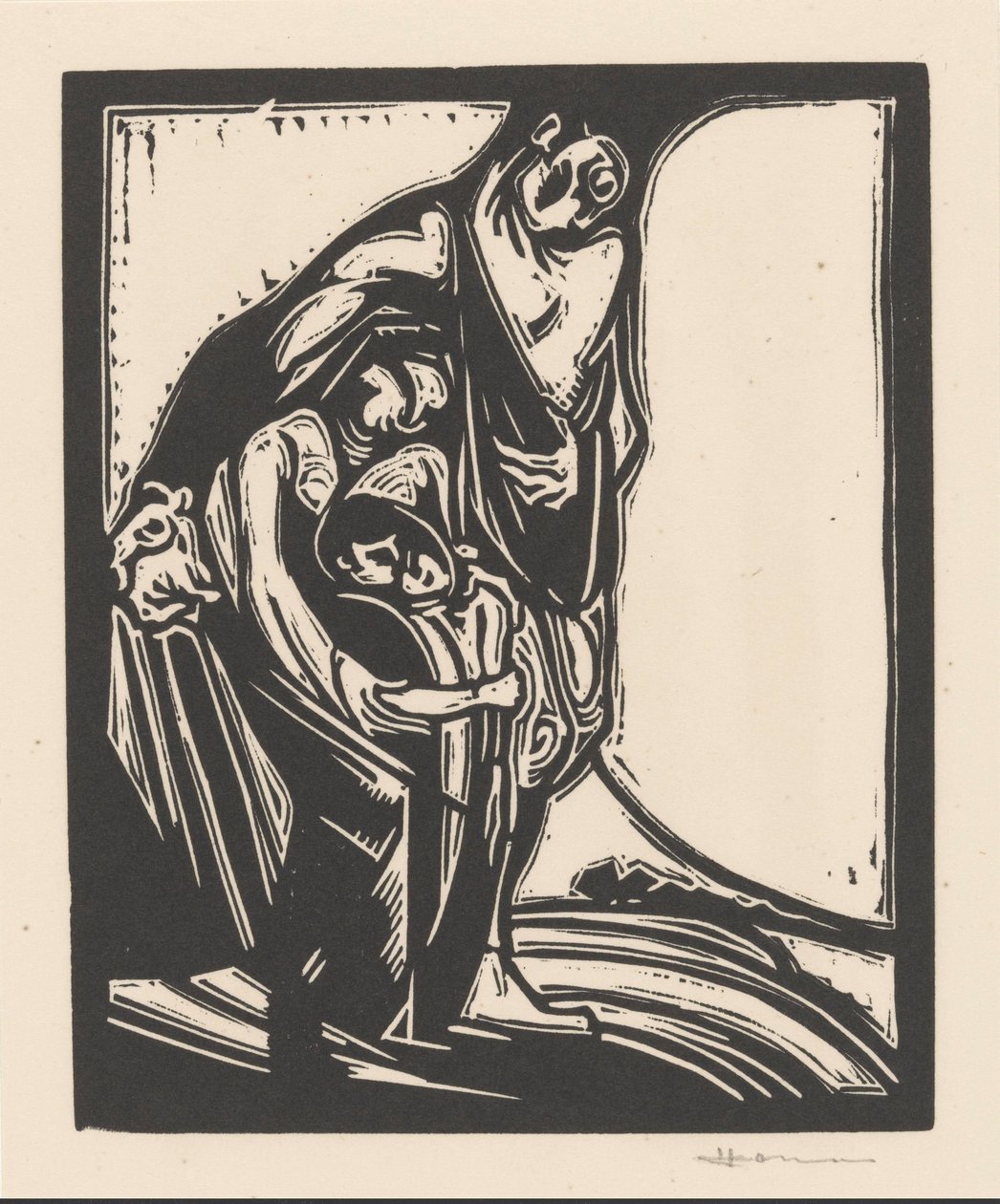 Férfi, nő és gyerek alkotó: Henri Jonas (signed by artist)