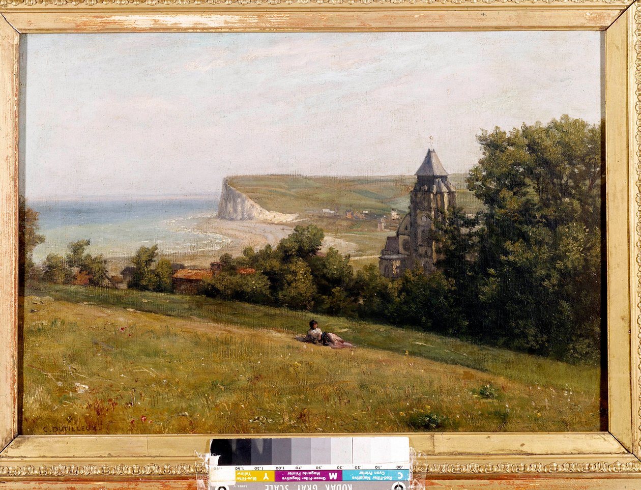 Kilátás a treportról Constant Dutilleux (1807-1865) festménye. 1865. Dim. 0,38 x 0,55 m. Douai, Chartreuse Múzeum alkotó: Henri Joseph Constant Dutilleux