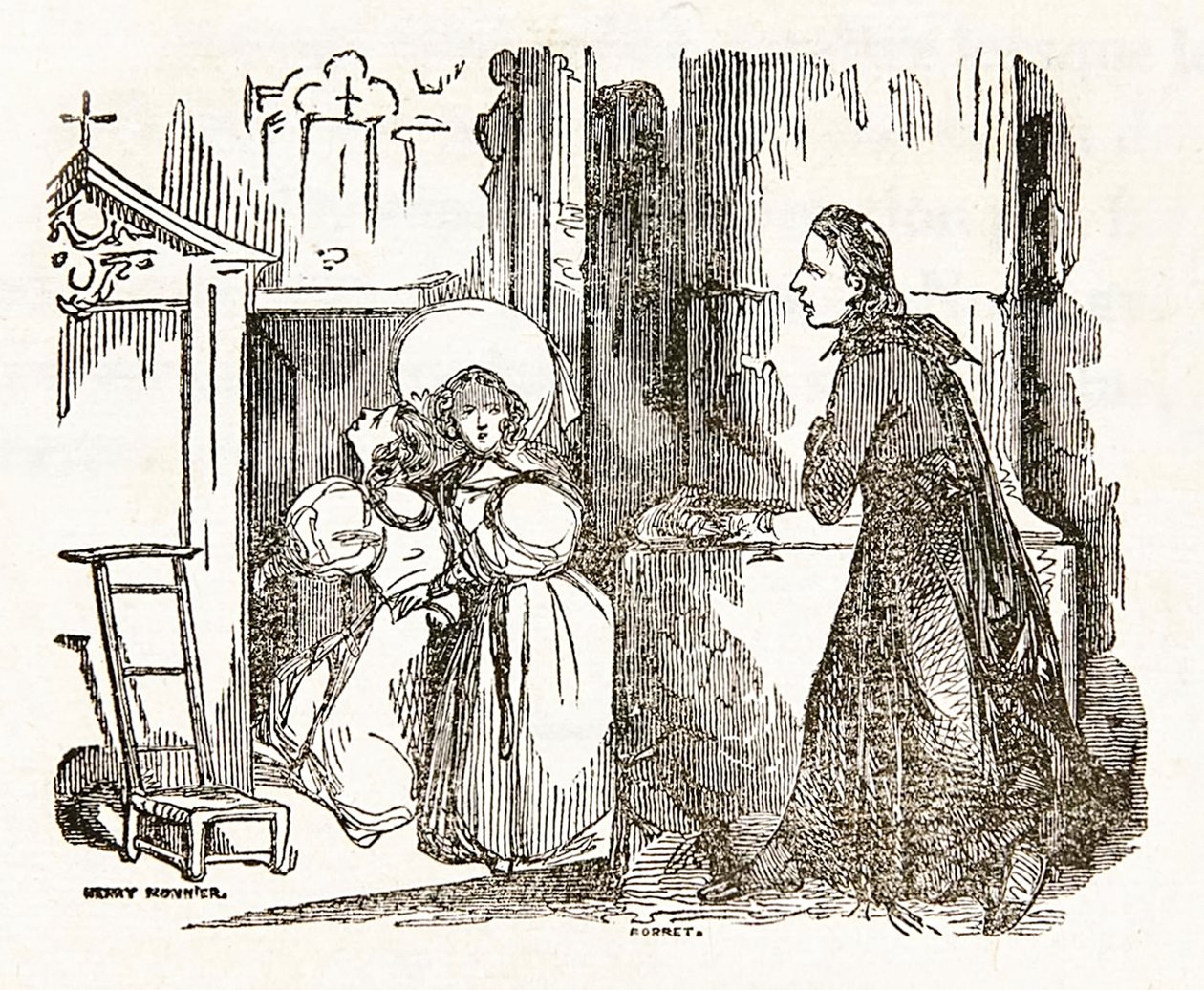 Le Rouge et le Noir [A vörös és a fekete] Stendhal (Marie-Henri Beyle) (1783-1842) címlapja az 1. könyvből alkotó: Henri Joseph Dubouchet