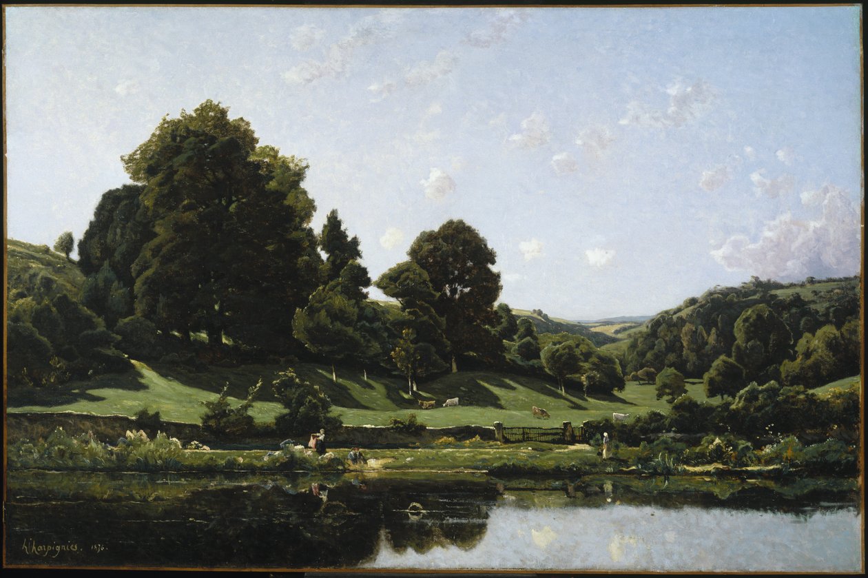 Rét a Bourbonnais-ban, Reggel, 1876 alkotó: Henri Joseph Harpignies
