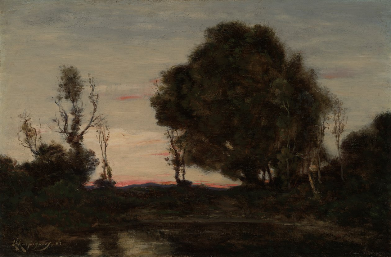 Táj alkonyatkor alkotó: Henri Joseph Harpignies