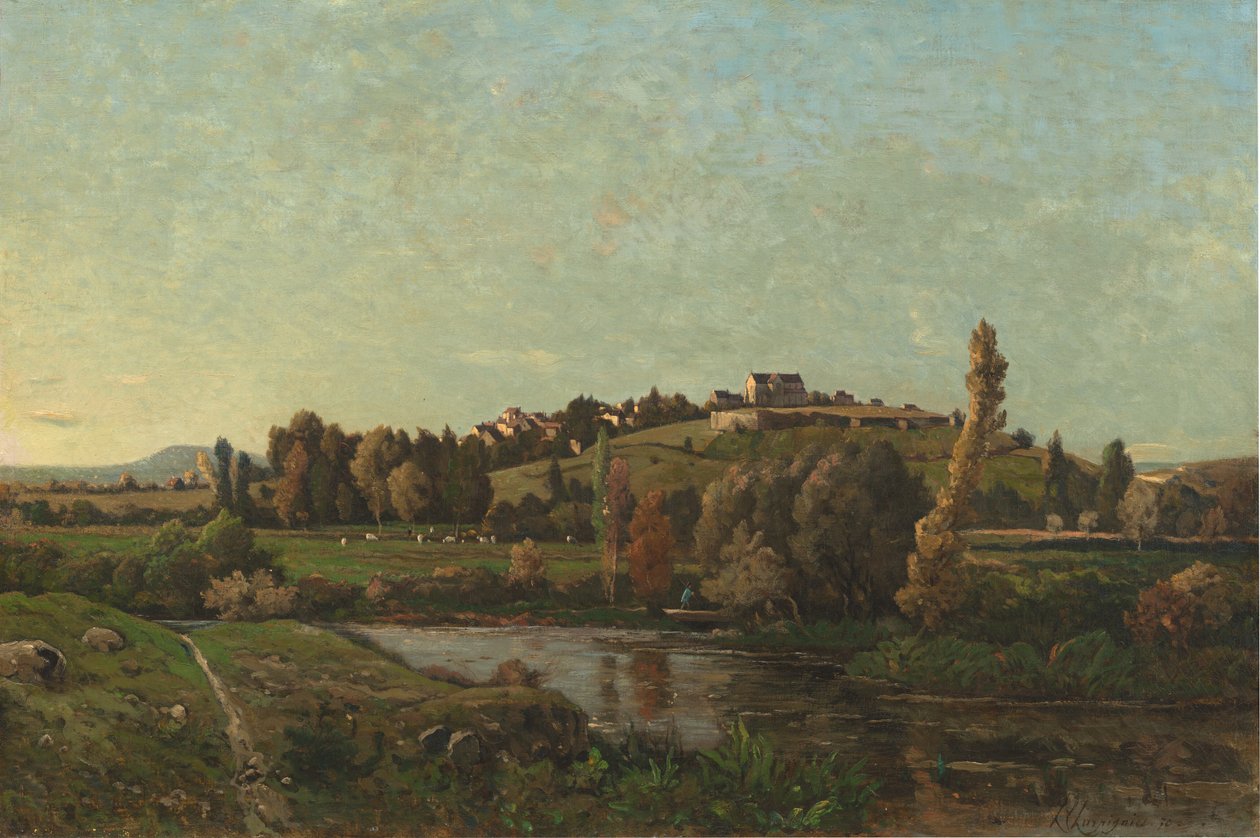 Auvergne-i táj, 1870. alkotó: Henri Joseph Harpignies
