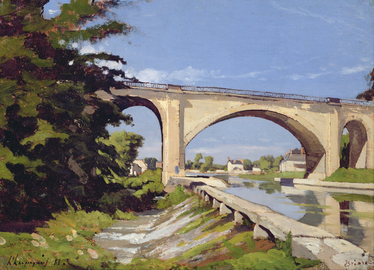 A Pont Canal a Briare, 1888 alkotó: Henri Joseph Harpignies