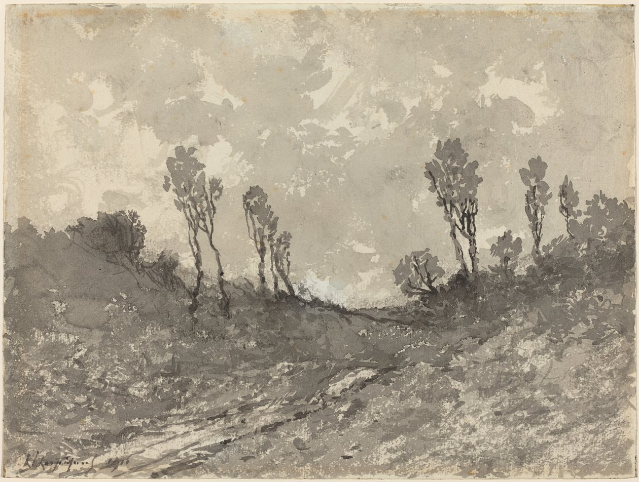 Út Hérissonnál alkotó: Henri Joseph Harpignies