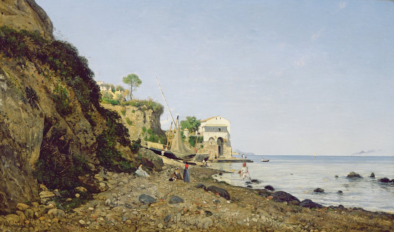 Tengeri táj Sorrentóban, 1859 alkotó: Henri Joseph Harpignies