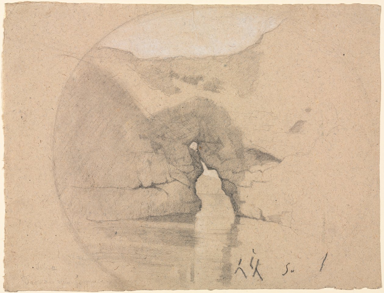 Sorrento, Joan királyné fürdője alkotó: Henri Joseph Harpignies