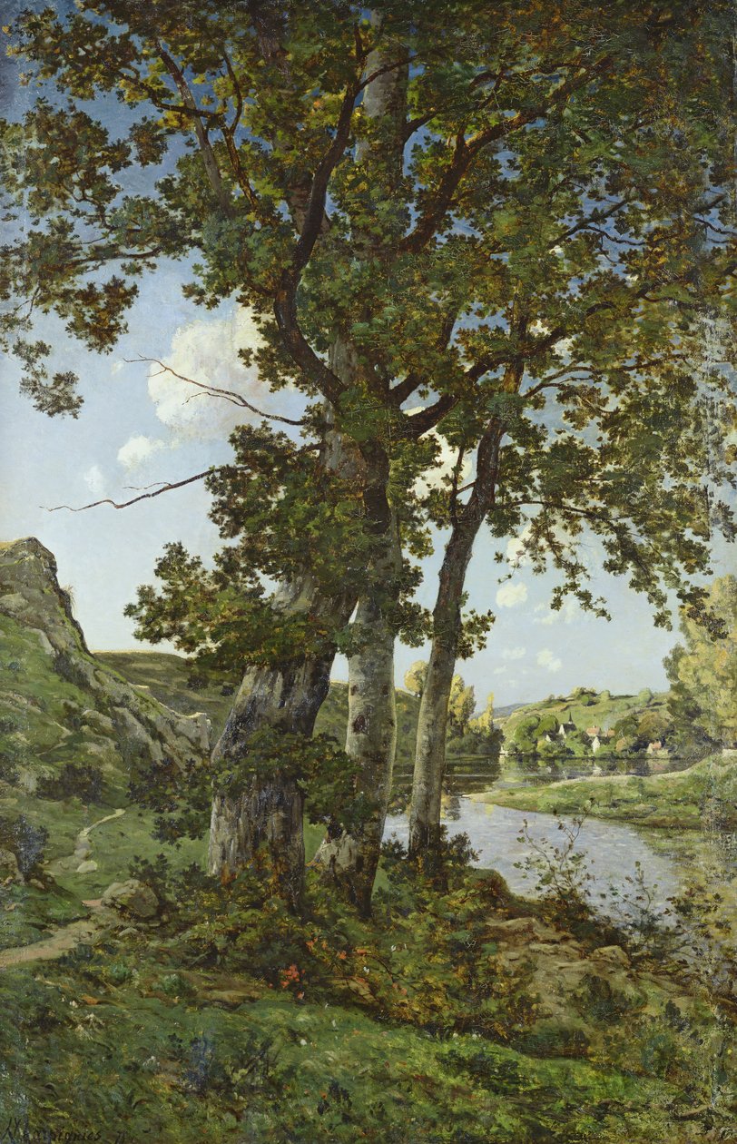 A Chateau-Renard tölgyei, 1875 alkotó: Henri Joseph Harpignies
