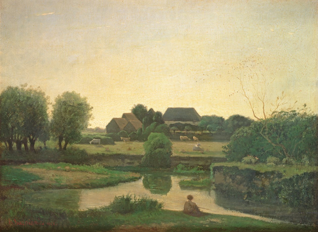 A tavacska, 1853 alkotó: Henri Joseph Harpignies