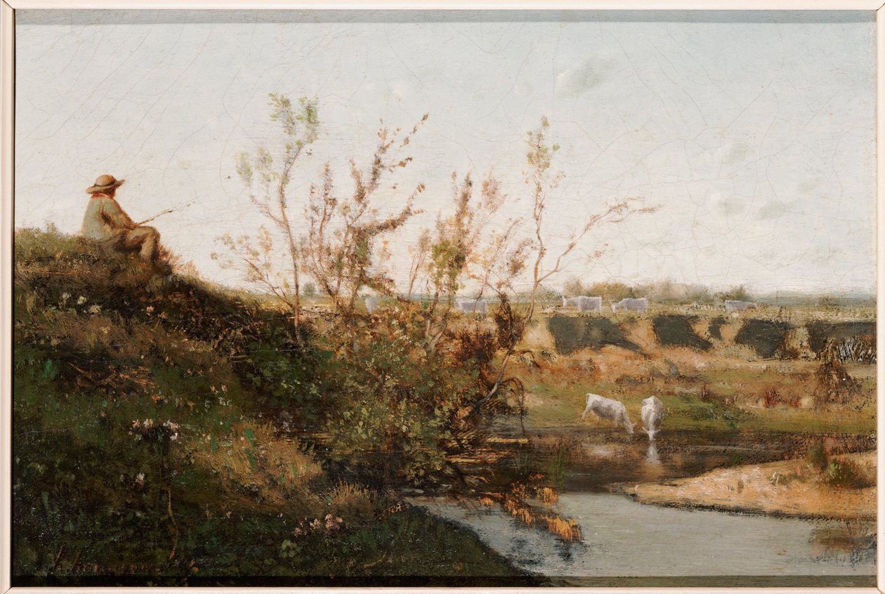 Az öntözőhely alkotó: Henri Joseph Harpignies