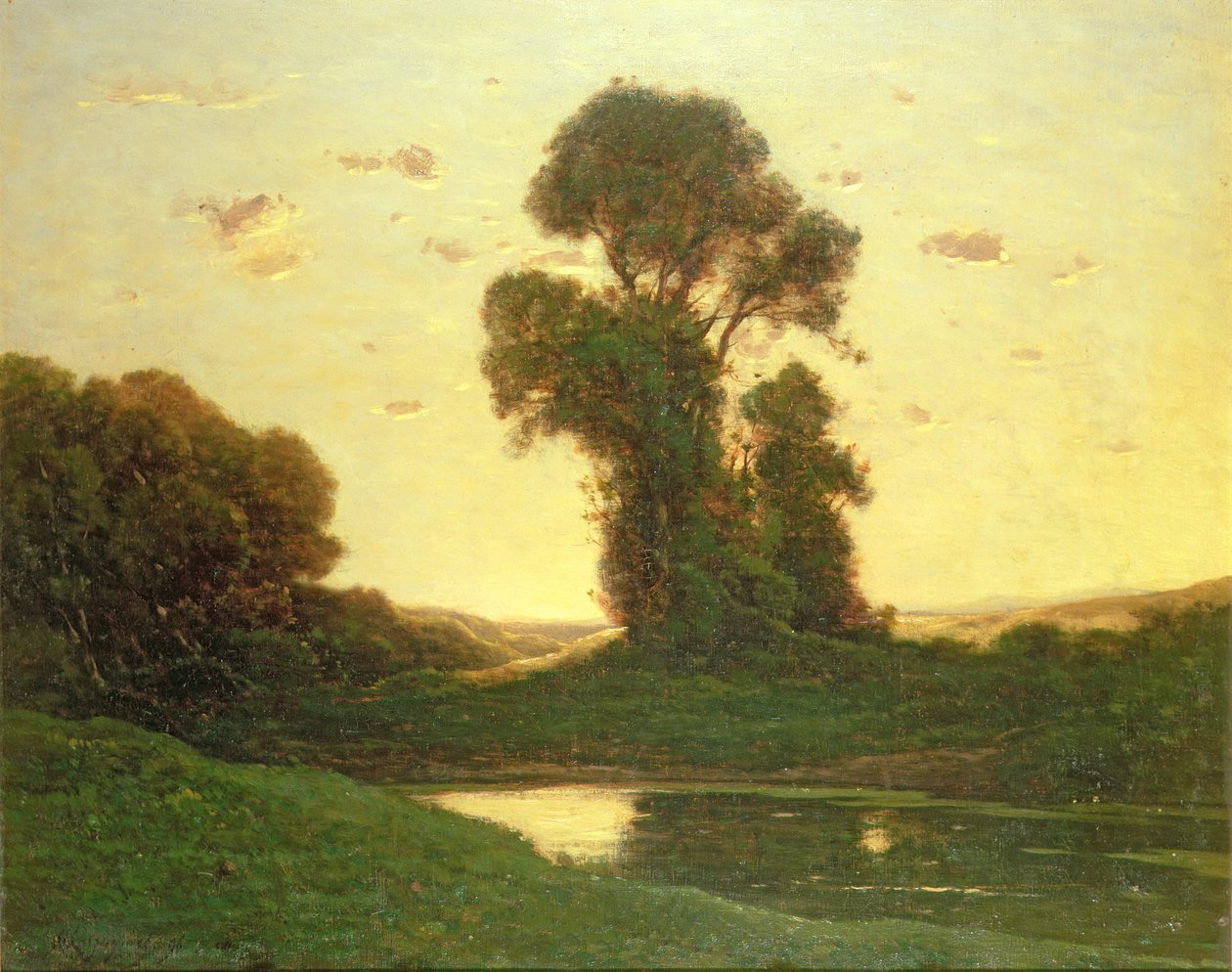 Kilátás a Campagna-ban alkotó: Henri Joseph Harpignies