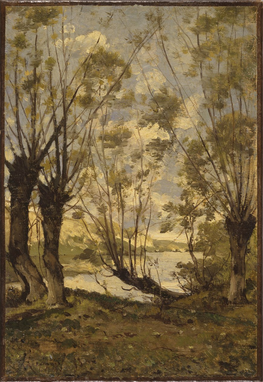 Fűzfa a Loire partján, 1893 alkotó: Henri Joseph Harpignies