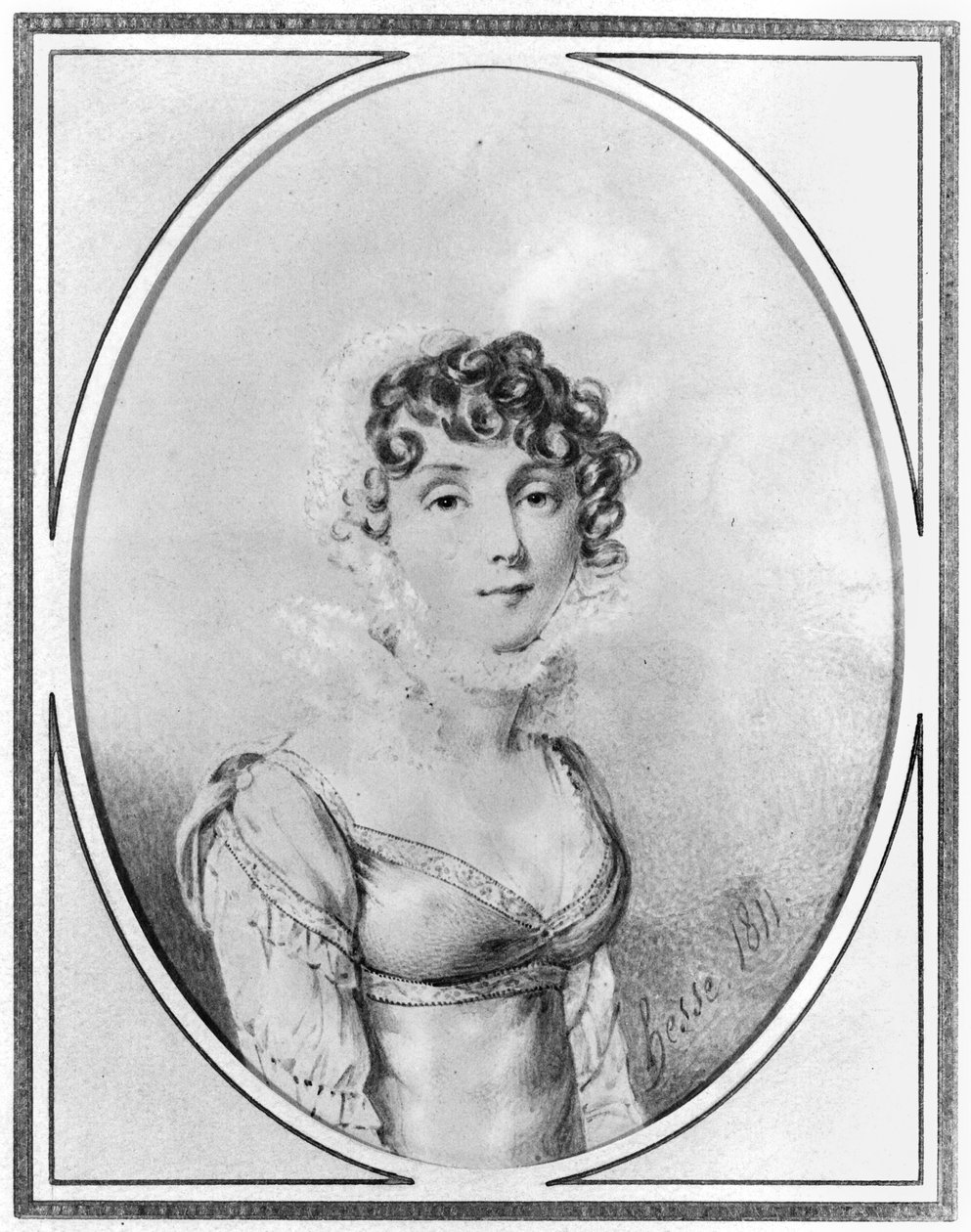Caroline Bonaparte (1782-1839) portréja 1811 alkotó: Henri Joseph Hesse
