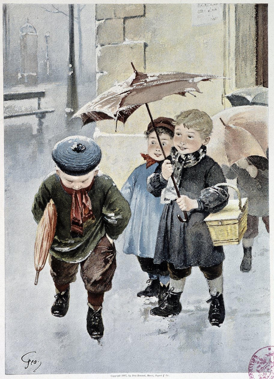 Független – Geoffroy akvarellje a „Le Figaro Illustré” című filmben, 1901. május alkotó: Henri Jules Jean Geoffroy