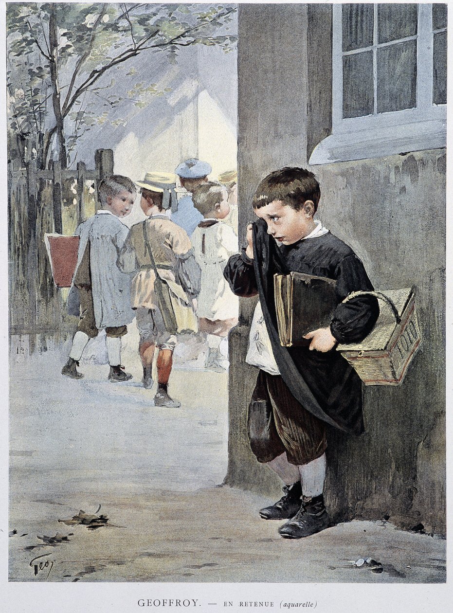 Visszafogottan - Geoffroy akvarellje a „Le Figaro Illustré” című filmben”, 1901. május alkotó: Henri Jules Jean Geoffroy