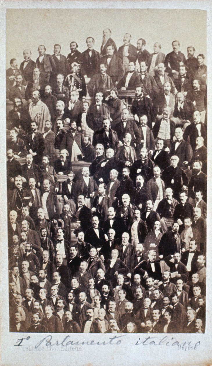 AZ ELSŐ OLASZ PARLAMENT 1861 alkotó: Henri Le Lieure