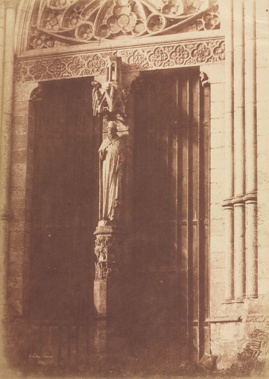 Amiens, a kereszthajó északi homlokzata, 1852. alkotó: Henri Le Secq