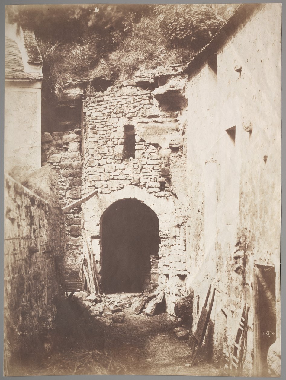 A Troglodita Farm mögött, c. 1853. alkotó: Henri Le Secq