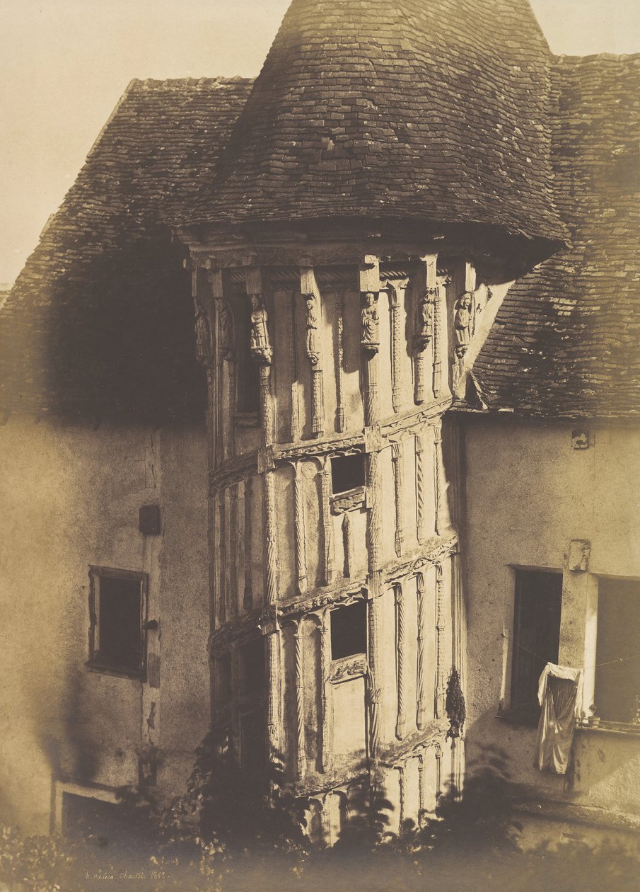 Falépcső Chartres-ban, 1852. alkotó: Henri Le Secq