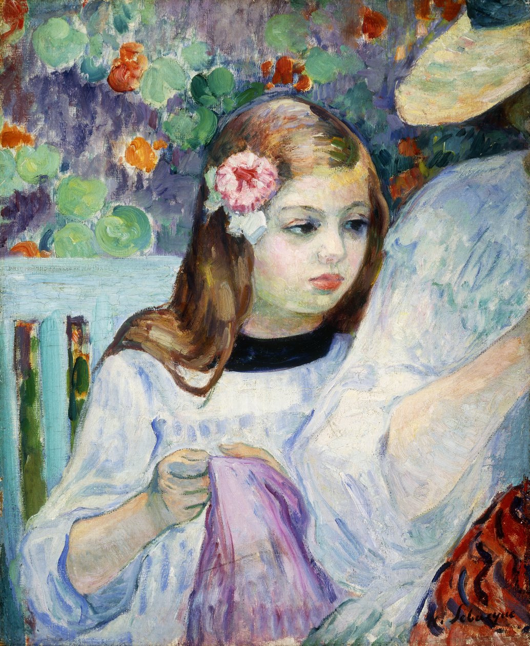 A ruhakészítés leckéje; La Lecon de Couture, 1905-1906 alkotó: Henri Lebasque