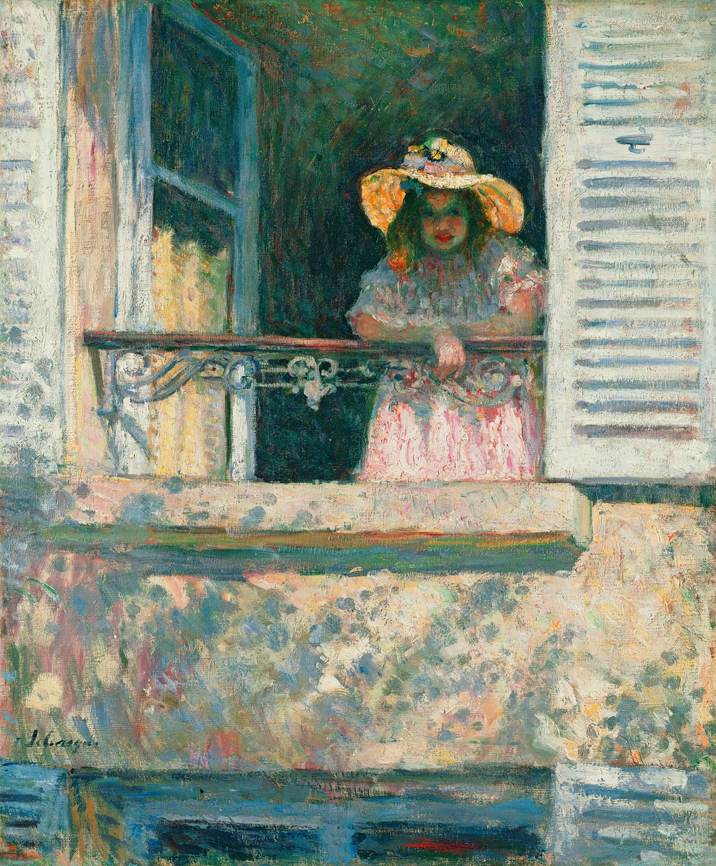 Lány az ablakban; Fillette a la Fenetre, 1903-1904 körül alkotó: Henri Lebasque
