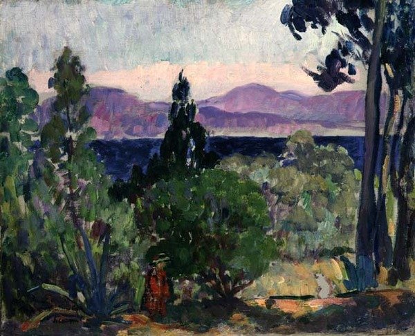 A Midi tájképe (olaj, vászon) alkotó: Henri Lebasque