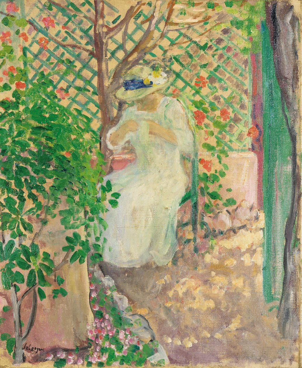 Marthe Lebasque a Gloriette-ben alkotó: Henri Lebasque