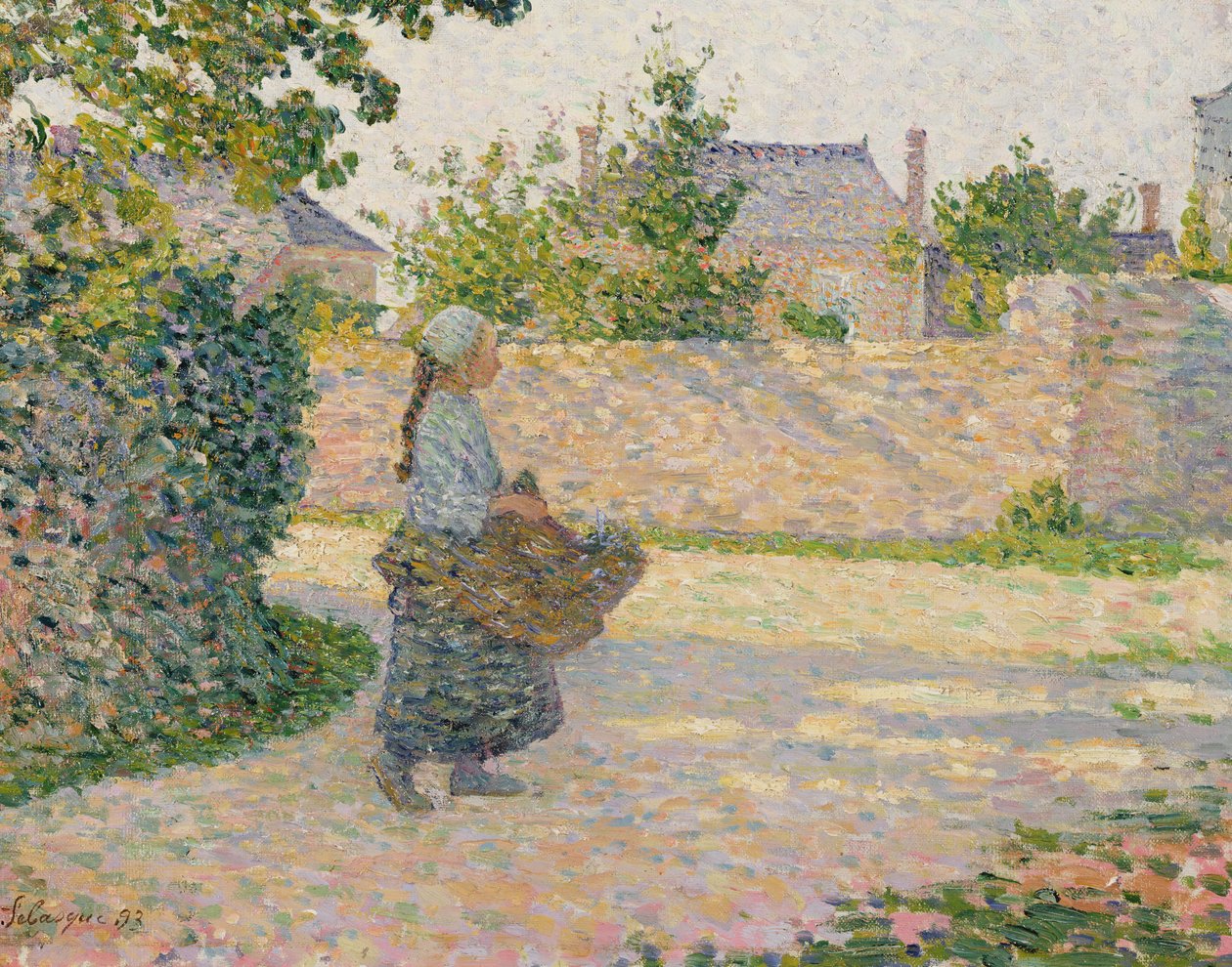 Faluba visszatérő parasztlány, 1893 alkotó: Henri Lebasque