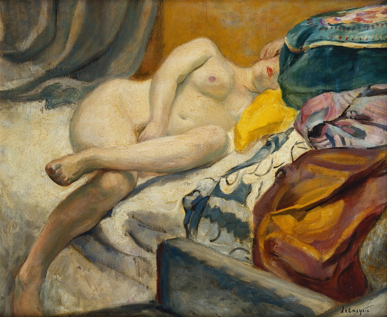 Fekvő akt; Nu Couche, alkotó: Henri Lebasque