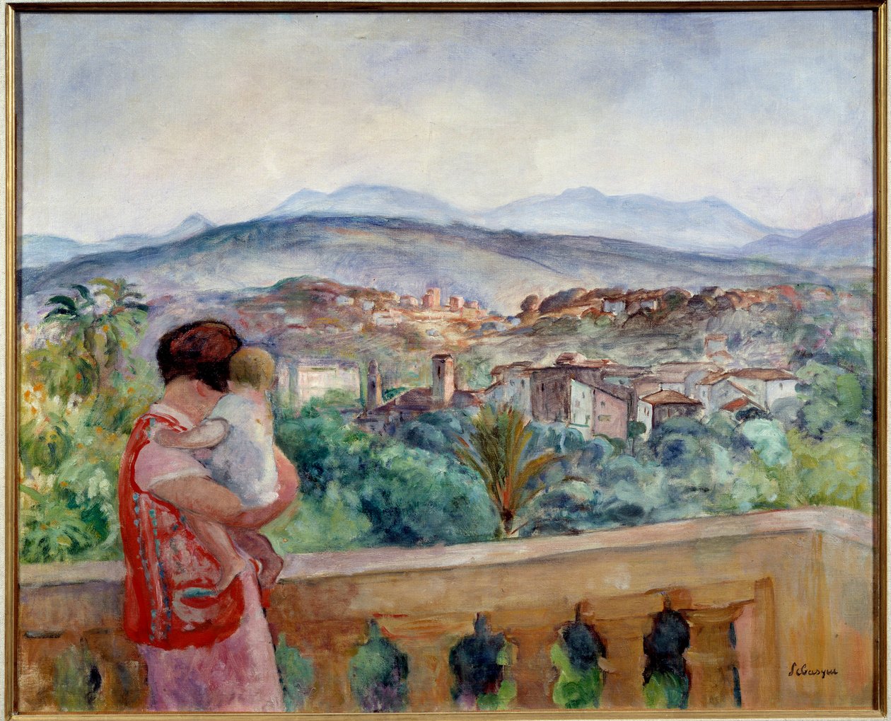 A Canet tavasszal. Henri Lebasque festménye (1865-1937) alkotó: Henri Lebasque